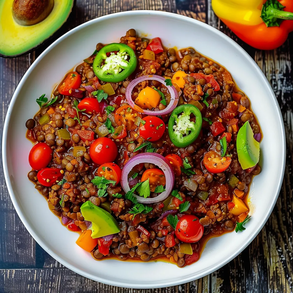 Chili savoureux aux lentilles