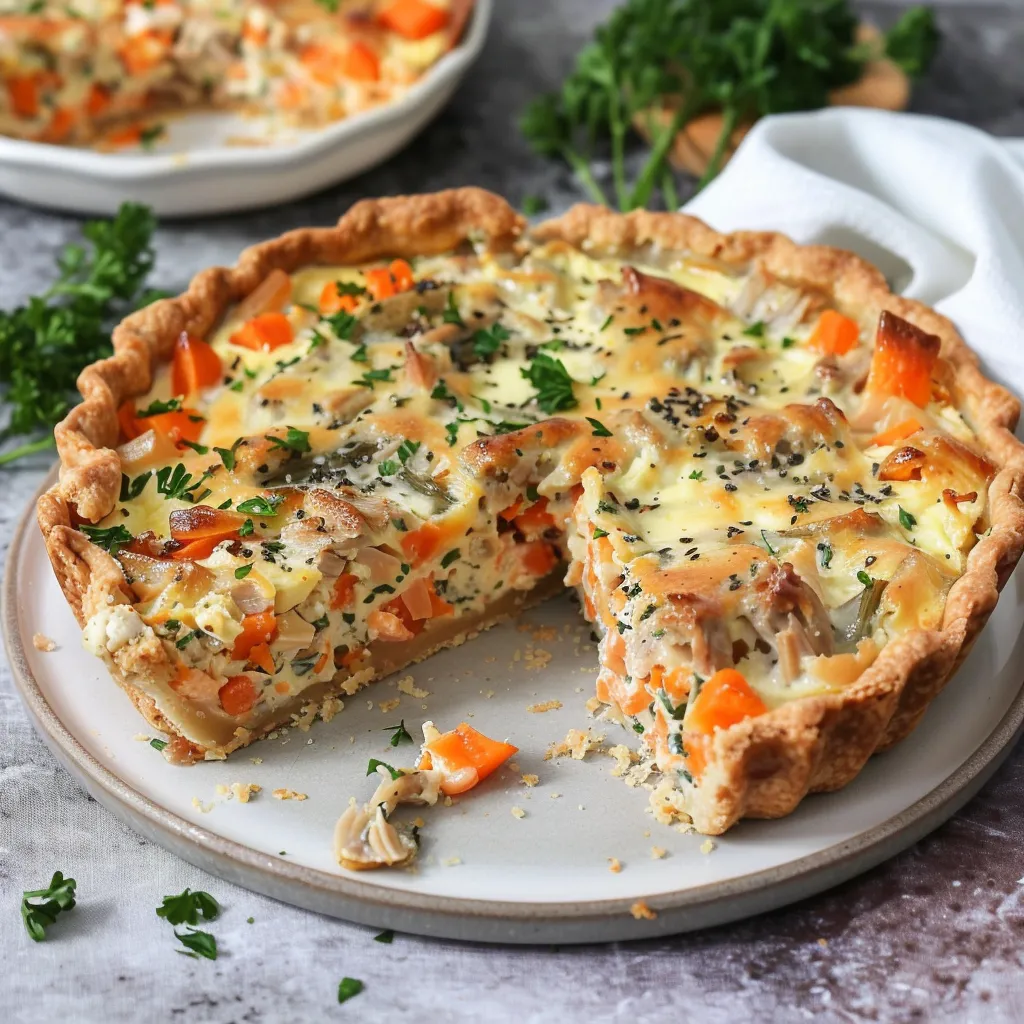 Quiche aux Carottes et Thon