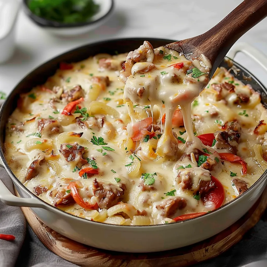 Gratin fondant au bœuf et fromage