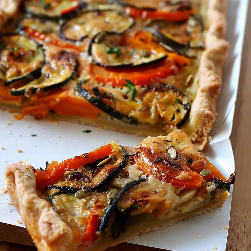 Tarte aux légumes grillés