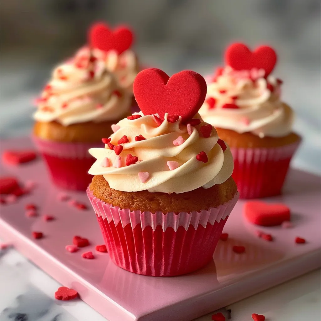 Cupcakes Saint-Valentin : Recette Romantique