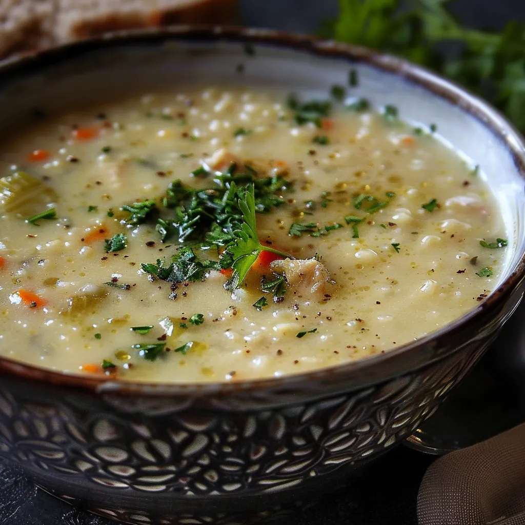 Soupe Iranienne à l'Orge et au Yaourt