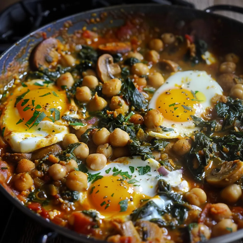 Chakchouka Hivernale aux Champignons