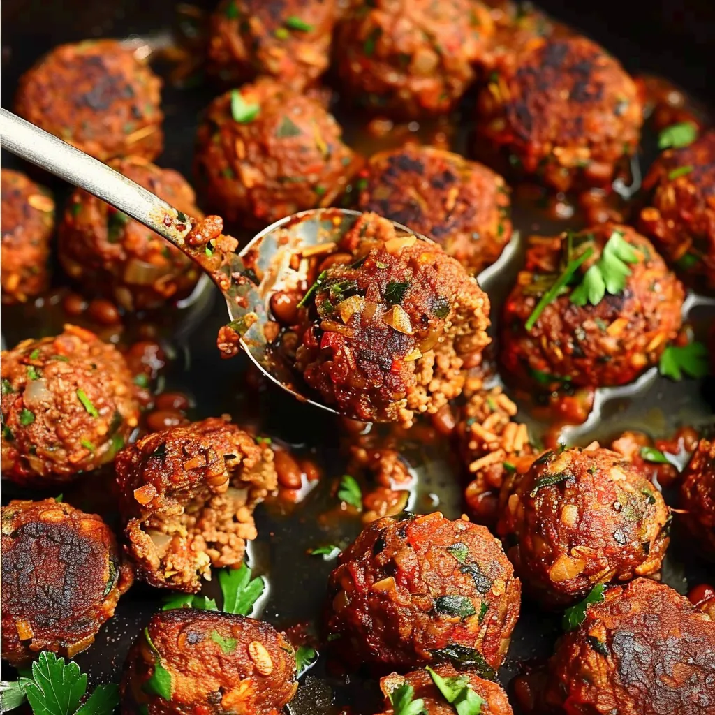 Boulettes aux Haricots Rouges Faits Maison