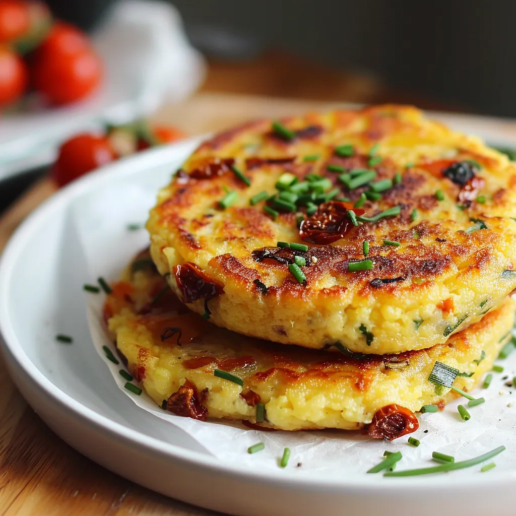 Galettes de Polenta aux Herbes