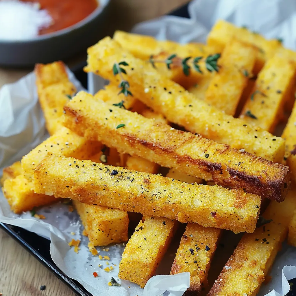 Frites de Polenta Dorées au Four