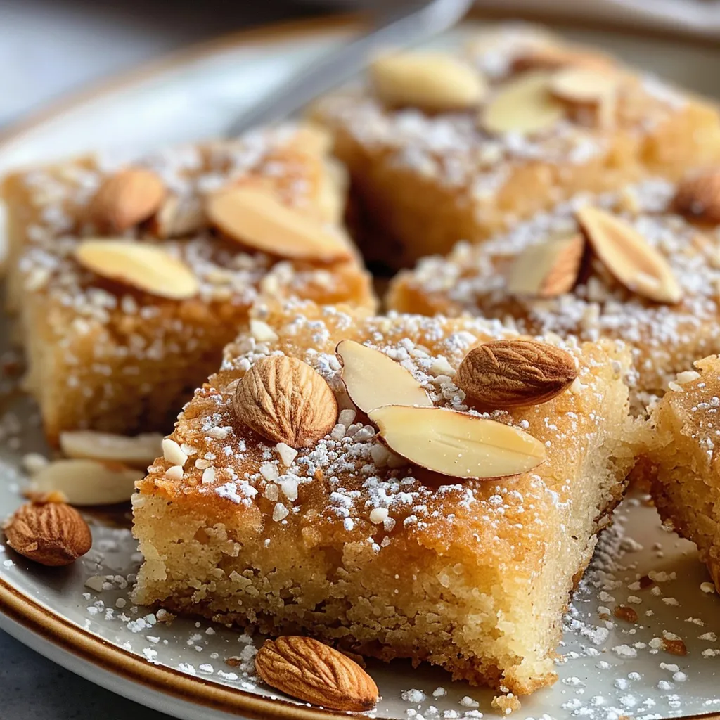 Carrés aux amandes sans sucre