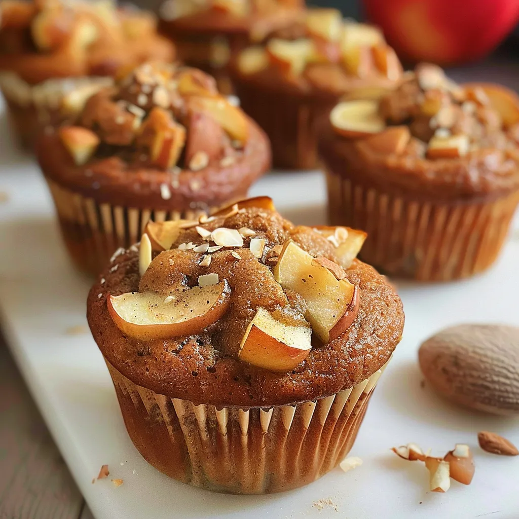 Muffins Sans Gluten aux Pommes et Amandes