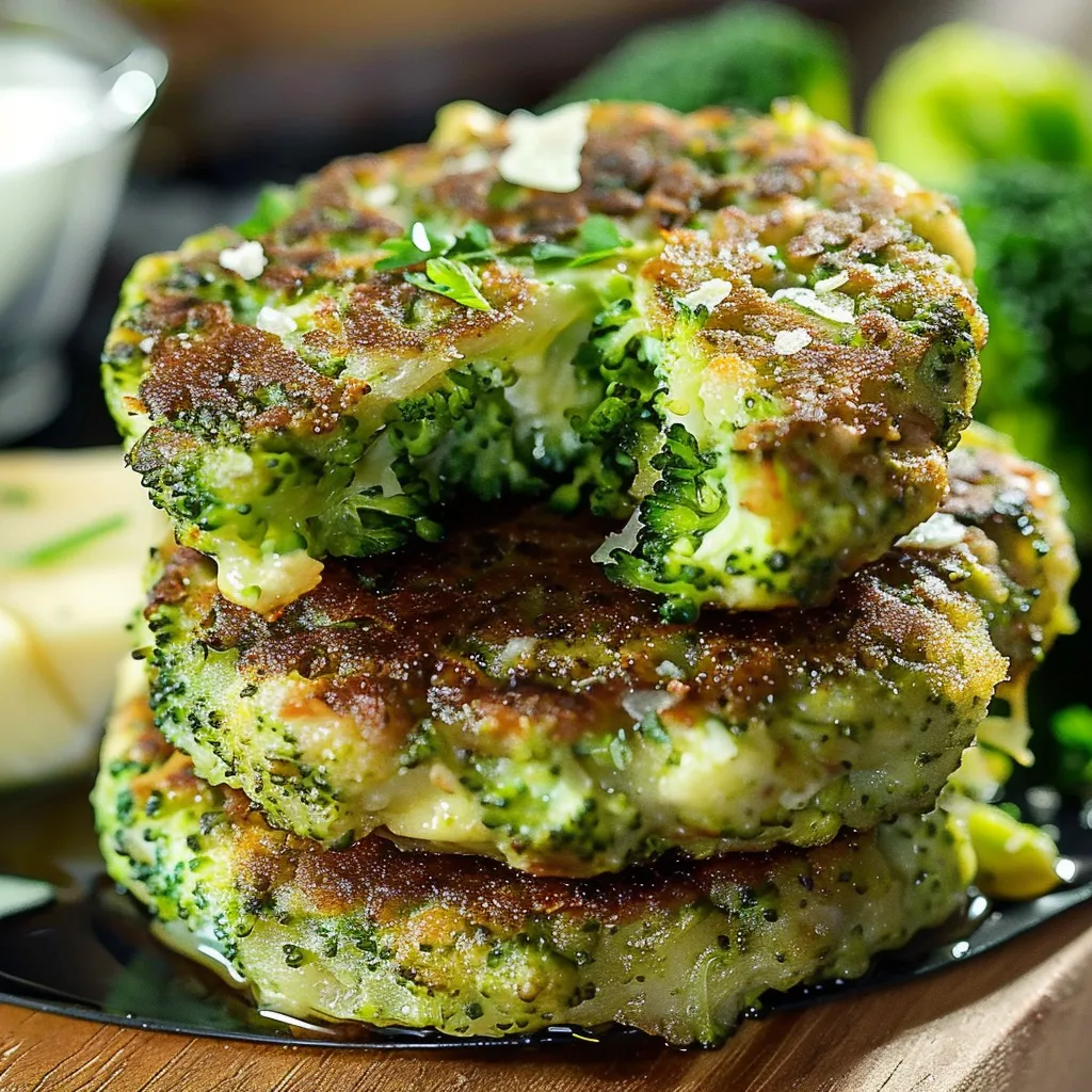 Délicieuses galettes au brocoli