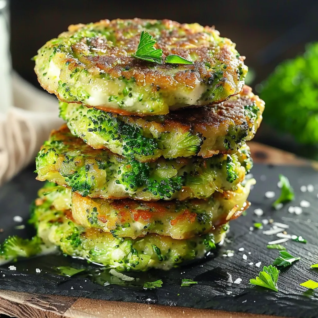 Galettes de Brocoli Croustillantes au Parmesan