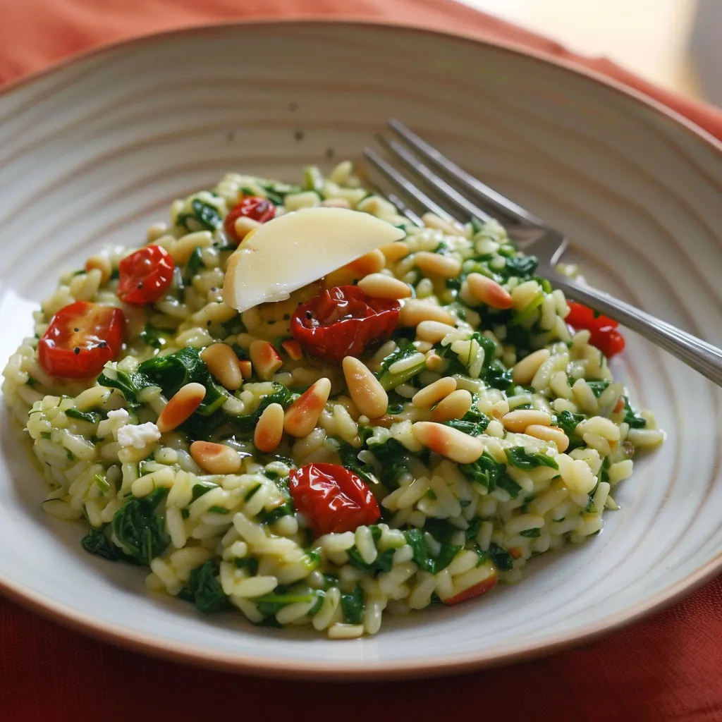 Risotto aux Épinards et Chèvre