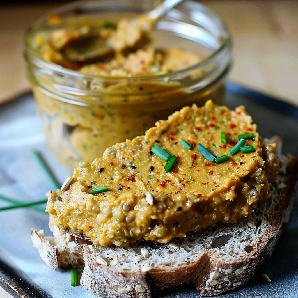 Tartinade de lentilles corail