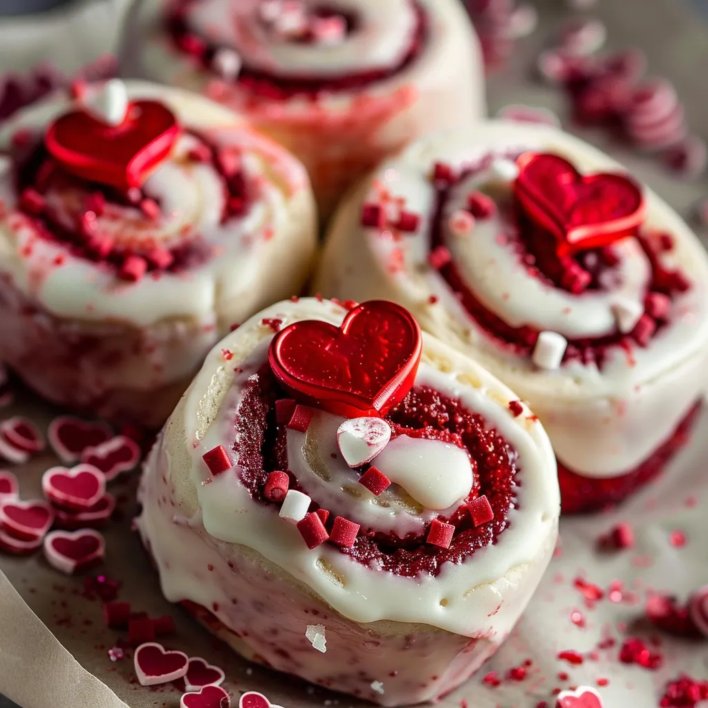 Spirales Red Velvet à la Cannelle - Spécial Saint-Valentin