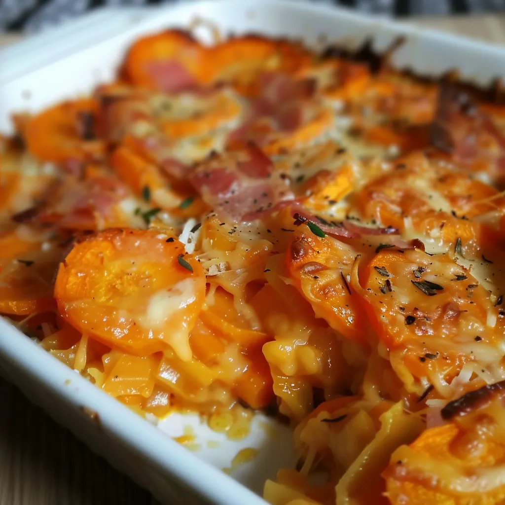 Gratin de carottes à la cancoillotte - Plat traditionnel franc-comtois