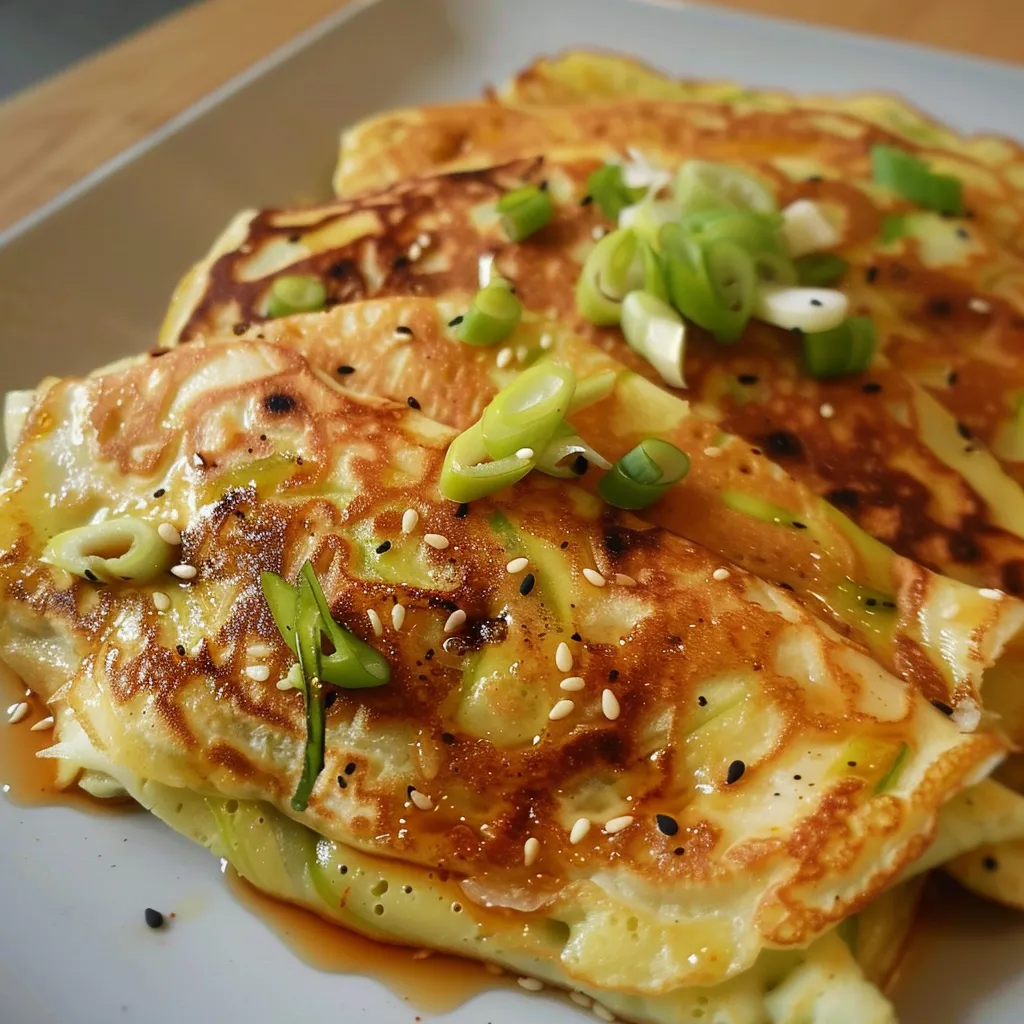 Galettes coréennes aux poireaux - Un plat végétarien facile