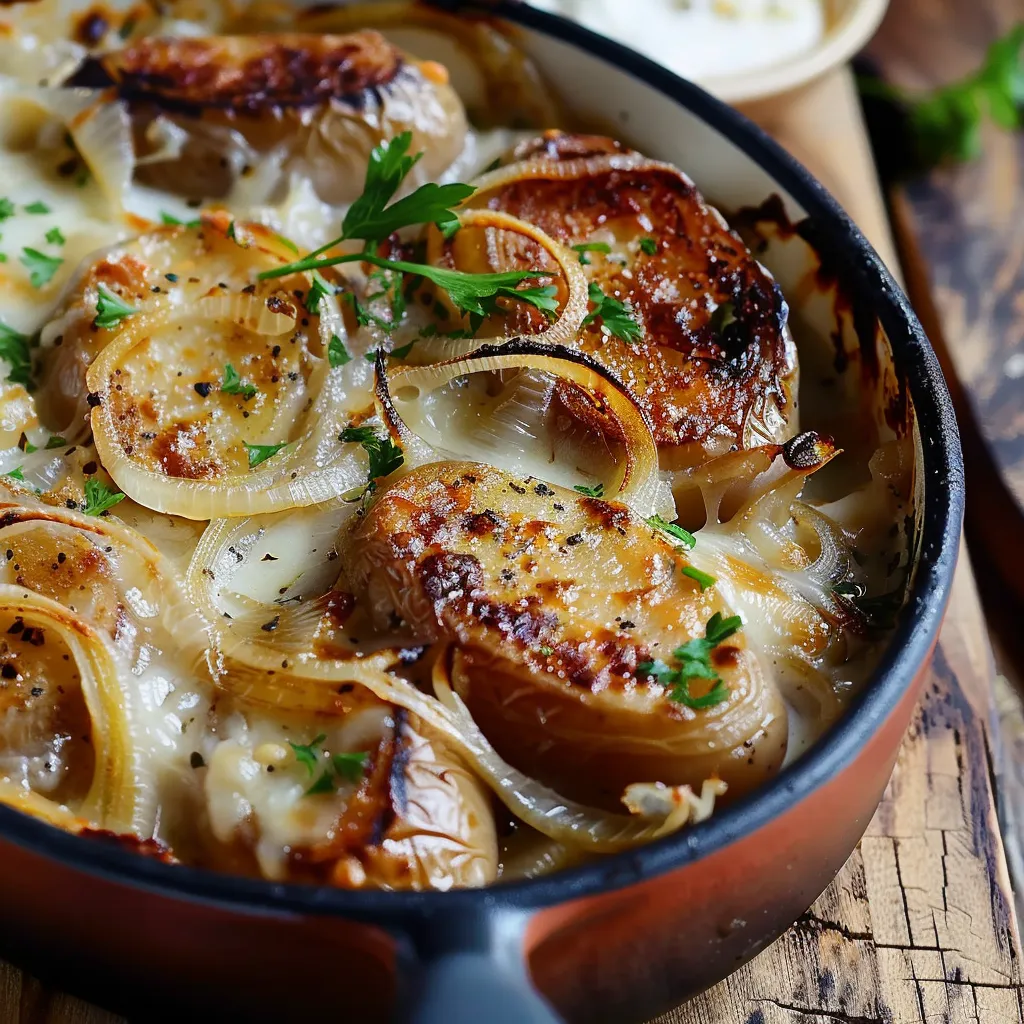 Gratin de crozets avec diots