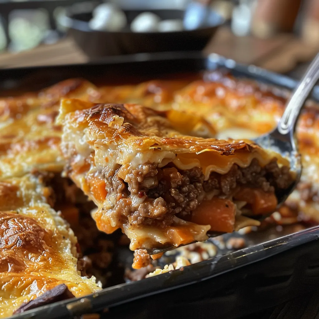 Lasagne gourmande aux ravioles