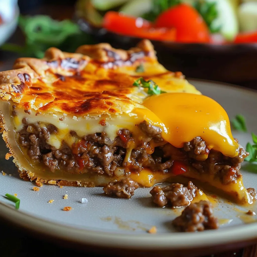 Tarte Façon Burger Américain Maison