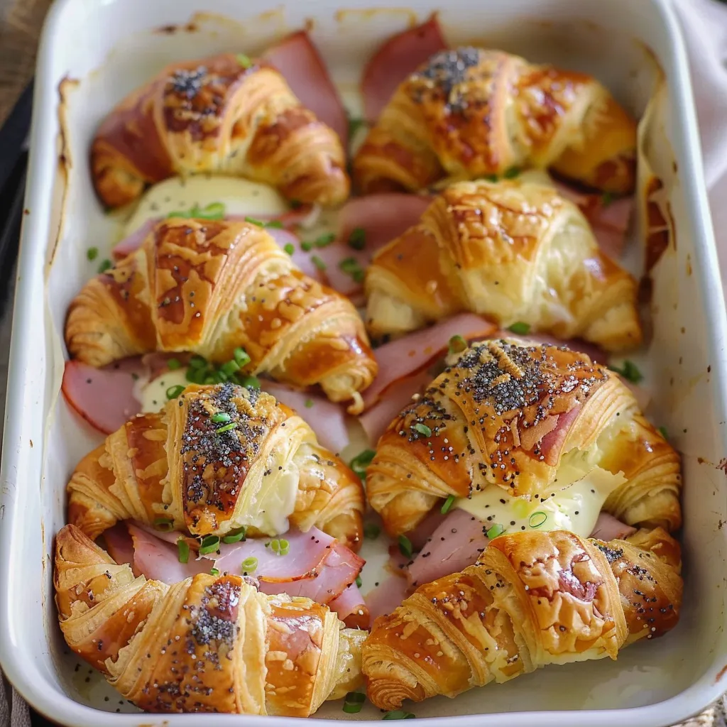 Croissants Jambon Fromage facile