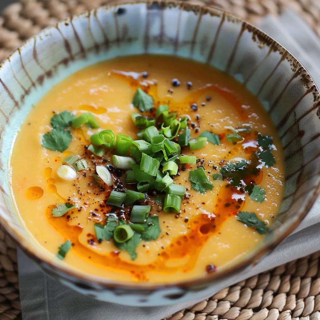 Soupe de carottes au miso maison