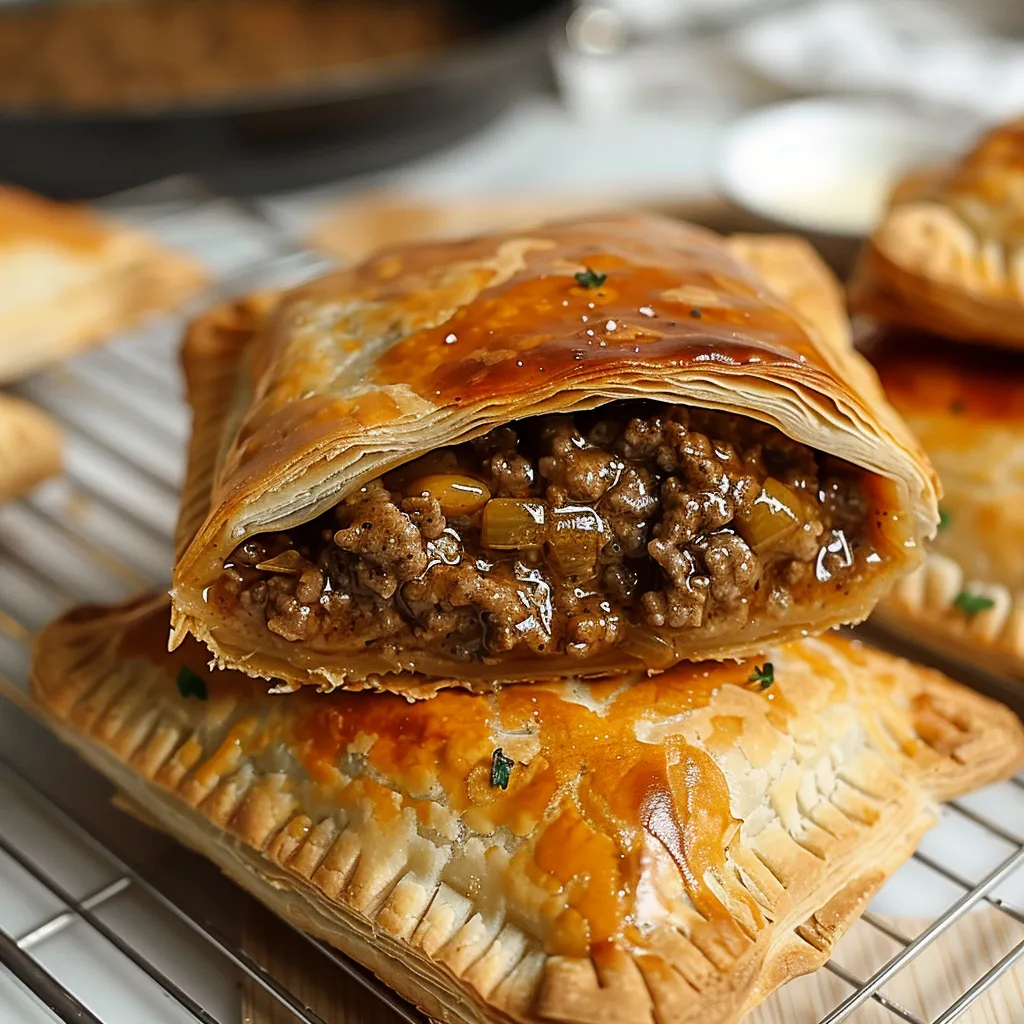 Délicieux chaussons écossais garnis de viande