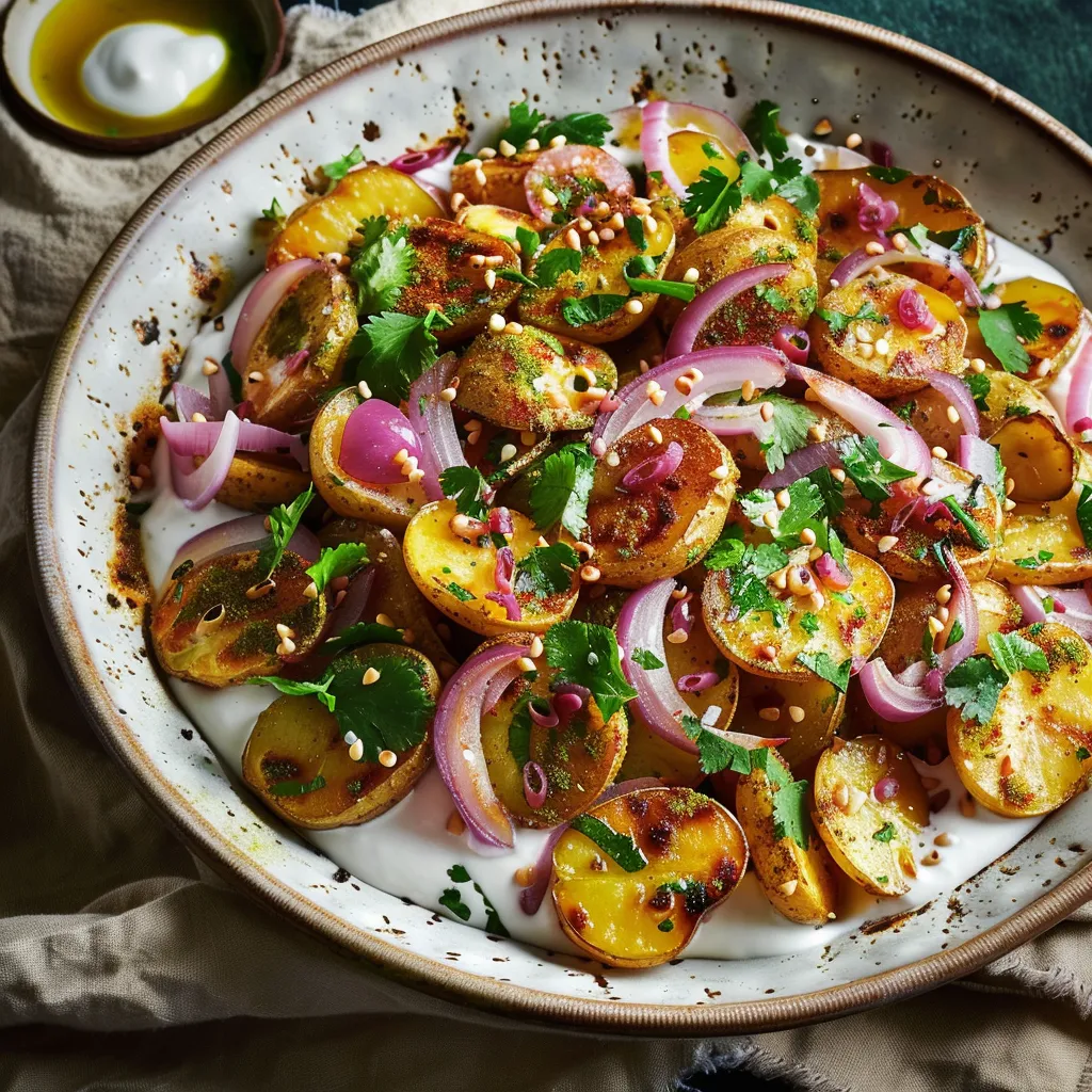 Patates Chaat Masala au Yaourt - Saveurs d'Inde