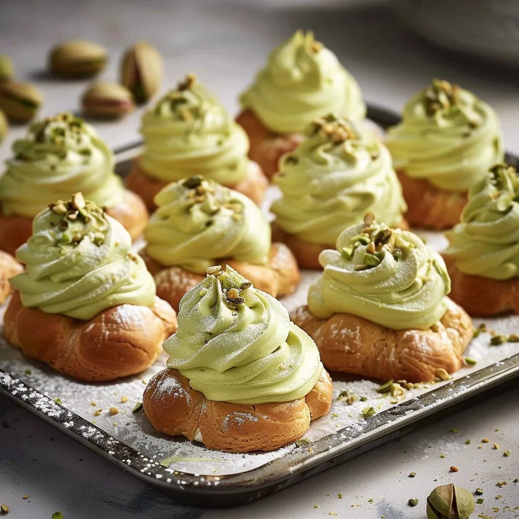 Choux à la Crème de Pistache - Recette Traditionnelle Revisitée