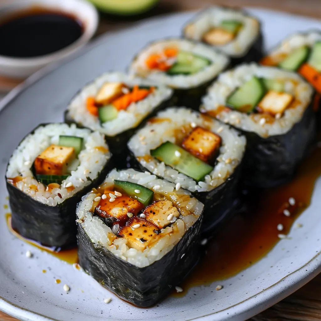 Recette de Rouleaux de Sushi Végétariens : Tofu Teriyaki Maison