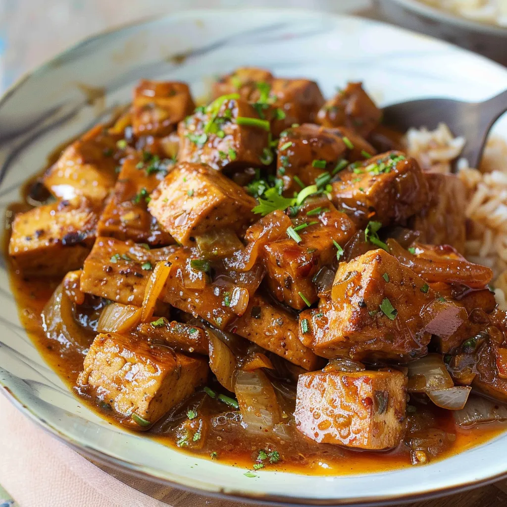 Plat de Tofu Adobo Succulent