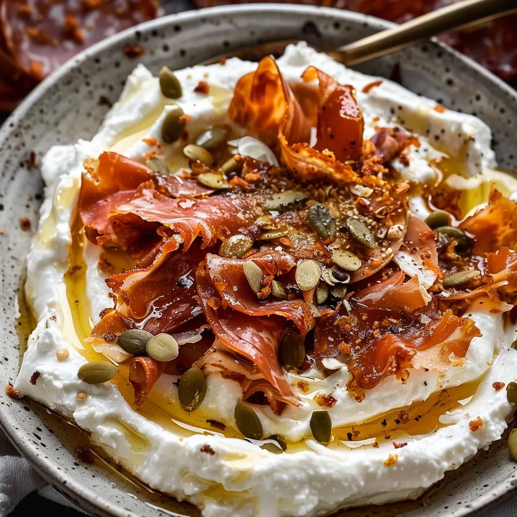 Dip de Ricotta et Mortadelle Croustillante - Recette d'Apéritif Original
