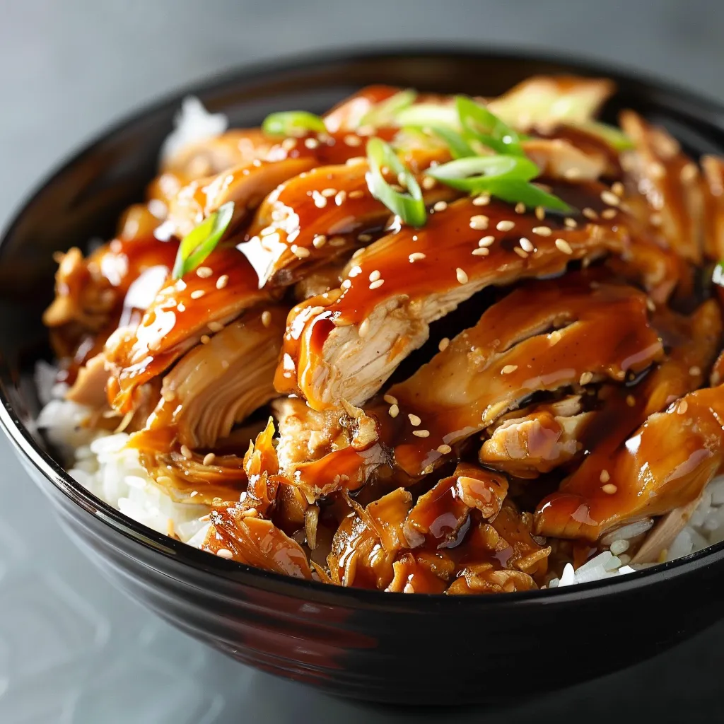 Recette de Poulet Teriyaki Mijoteuse