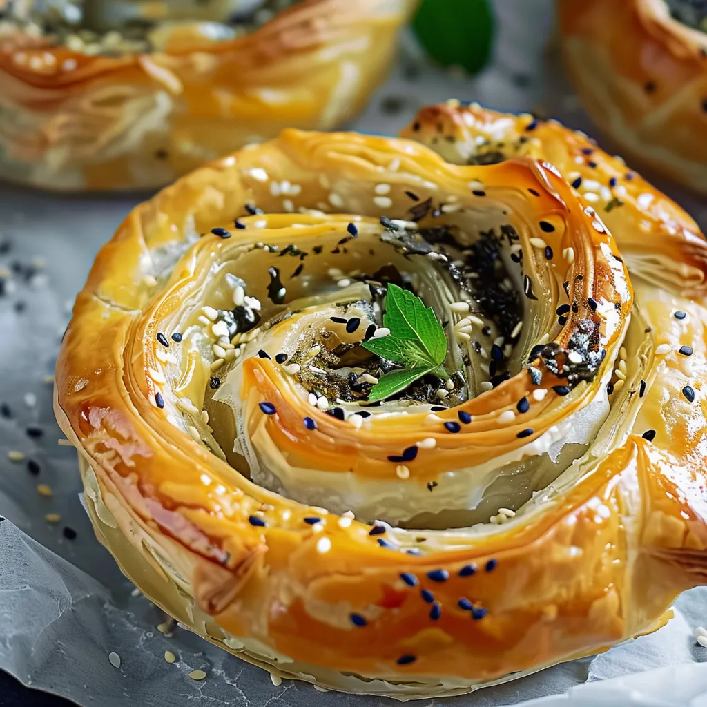 Spanakopita légère et croustillante