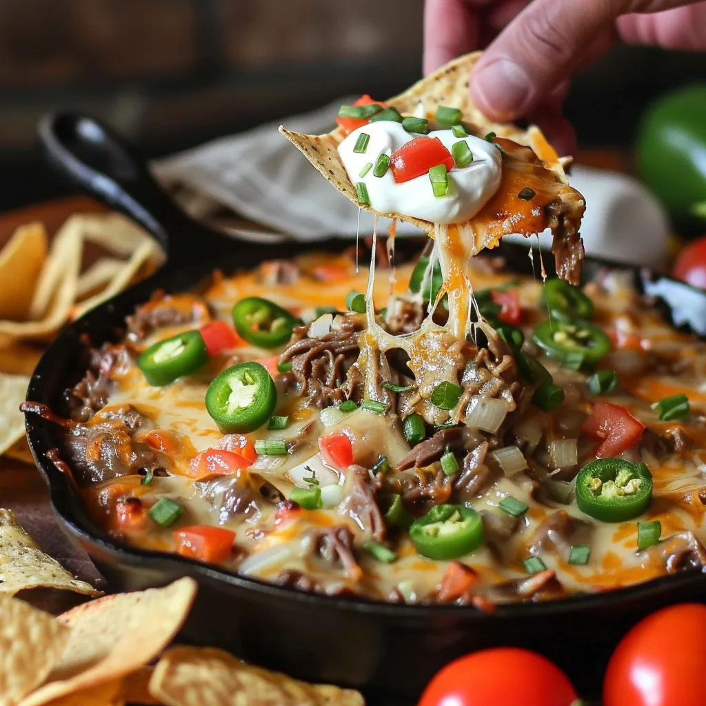 Trempette de bœuf et poivrons poblano : recette tex-mex