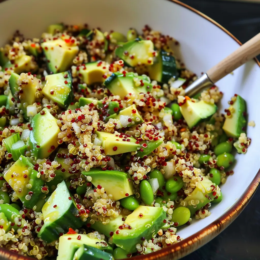 Quinoa Croustillant et Edamame, Fraîcheur Gourmande