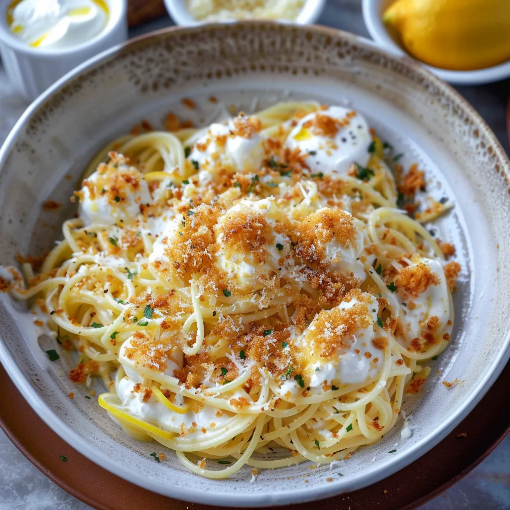 Capellini au Citron et Fontina - Plat Gourmand