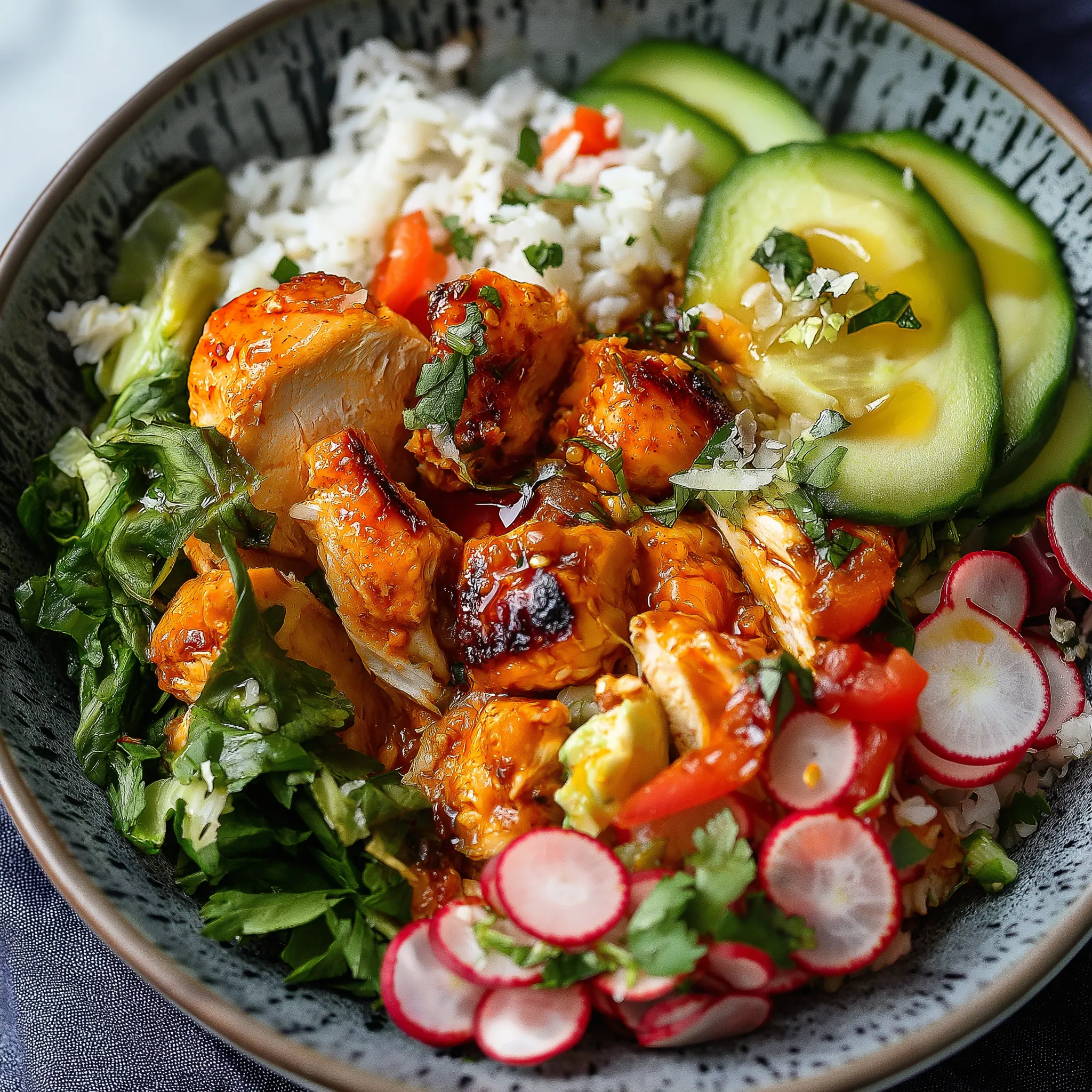Poulet au Miel et Harissa - Bols Savoureux