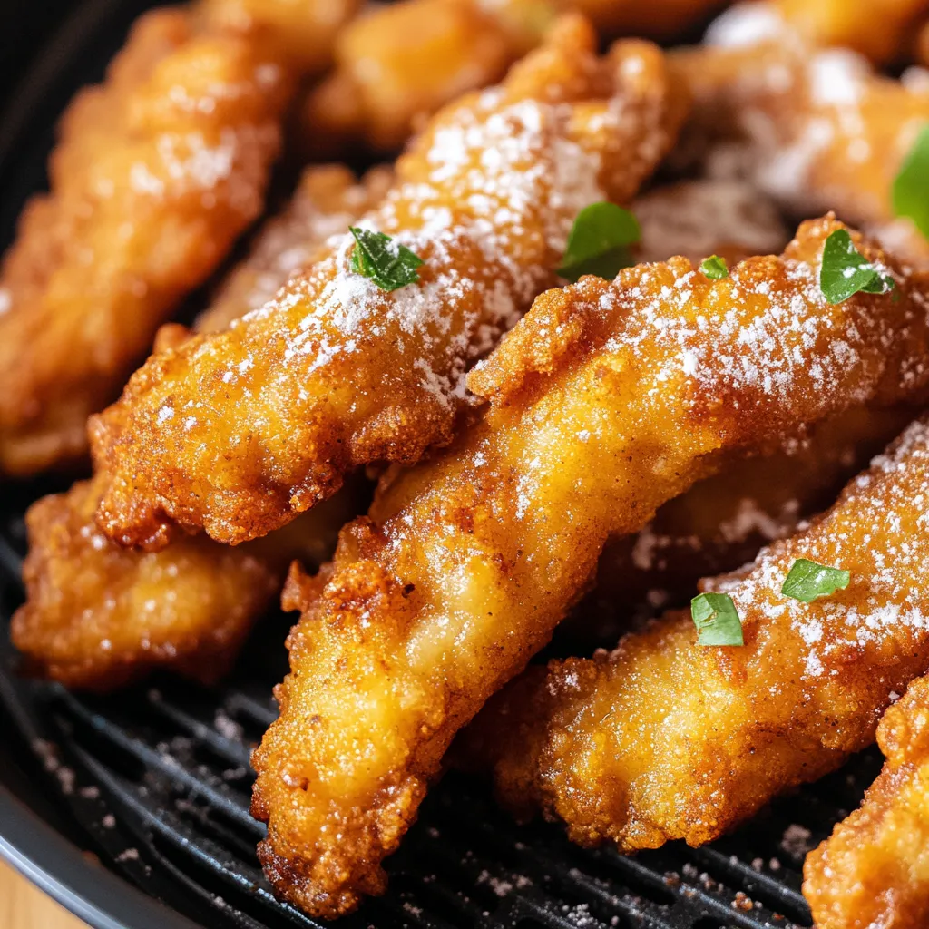Bugnes croustillantes à l'air fryer