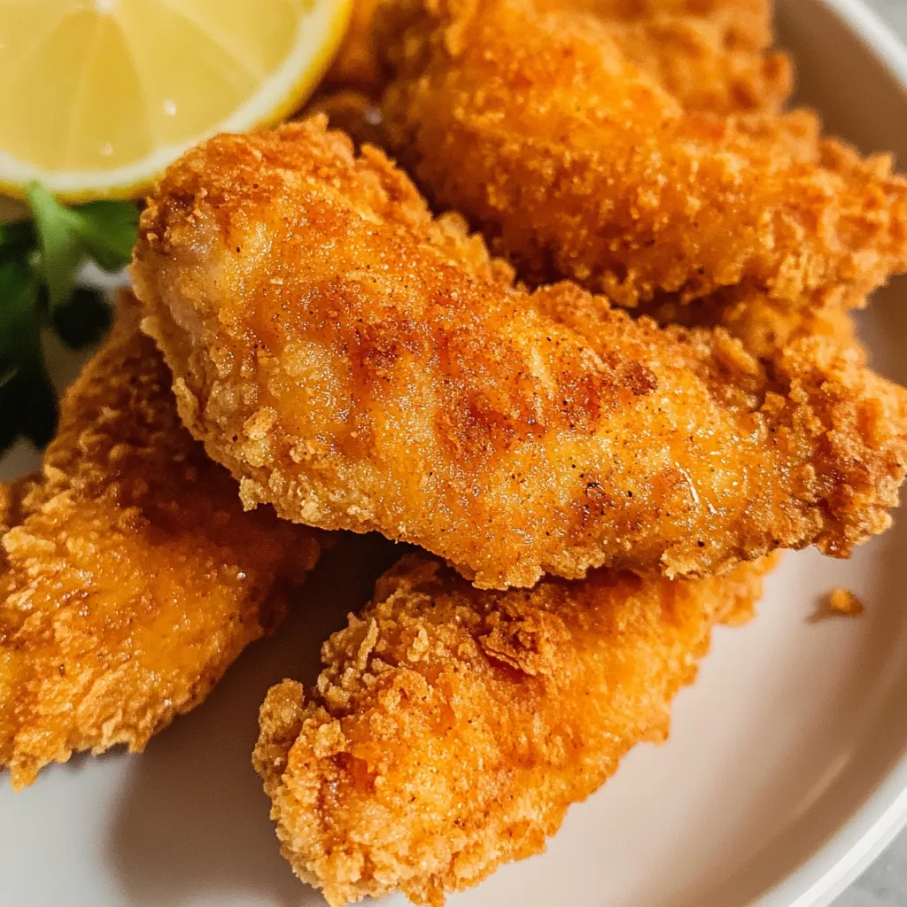 Filets de poulet croustillants : Recette facile à l'air fryer