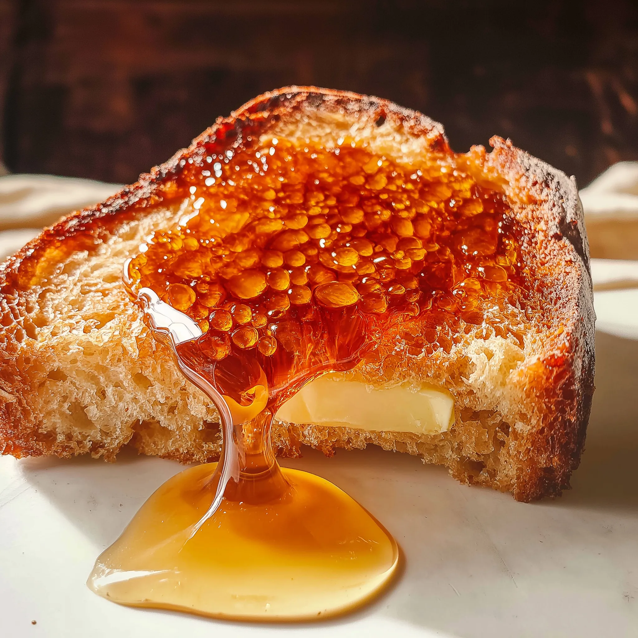 Brioche Dorée au Miel et Beurre