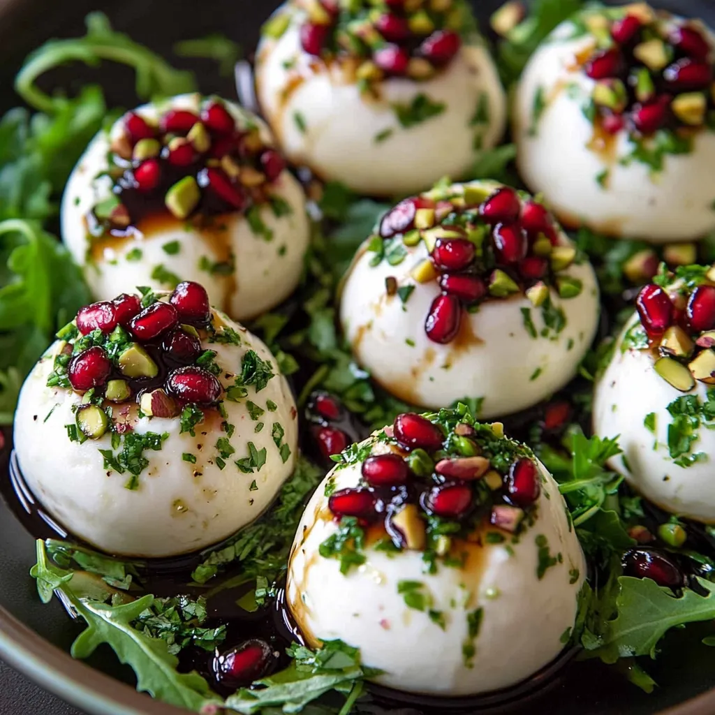 Délicieuse Burrata aux Grenades - Entrée Raffinée