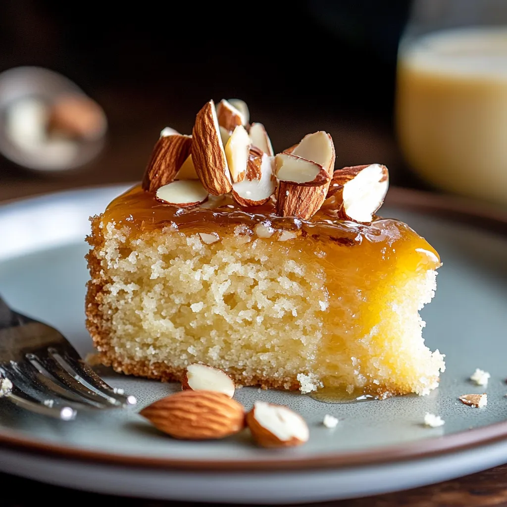 Délicieux Gâteau Miellé aux Amandes