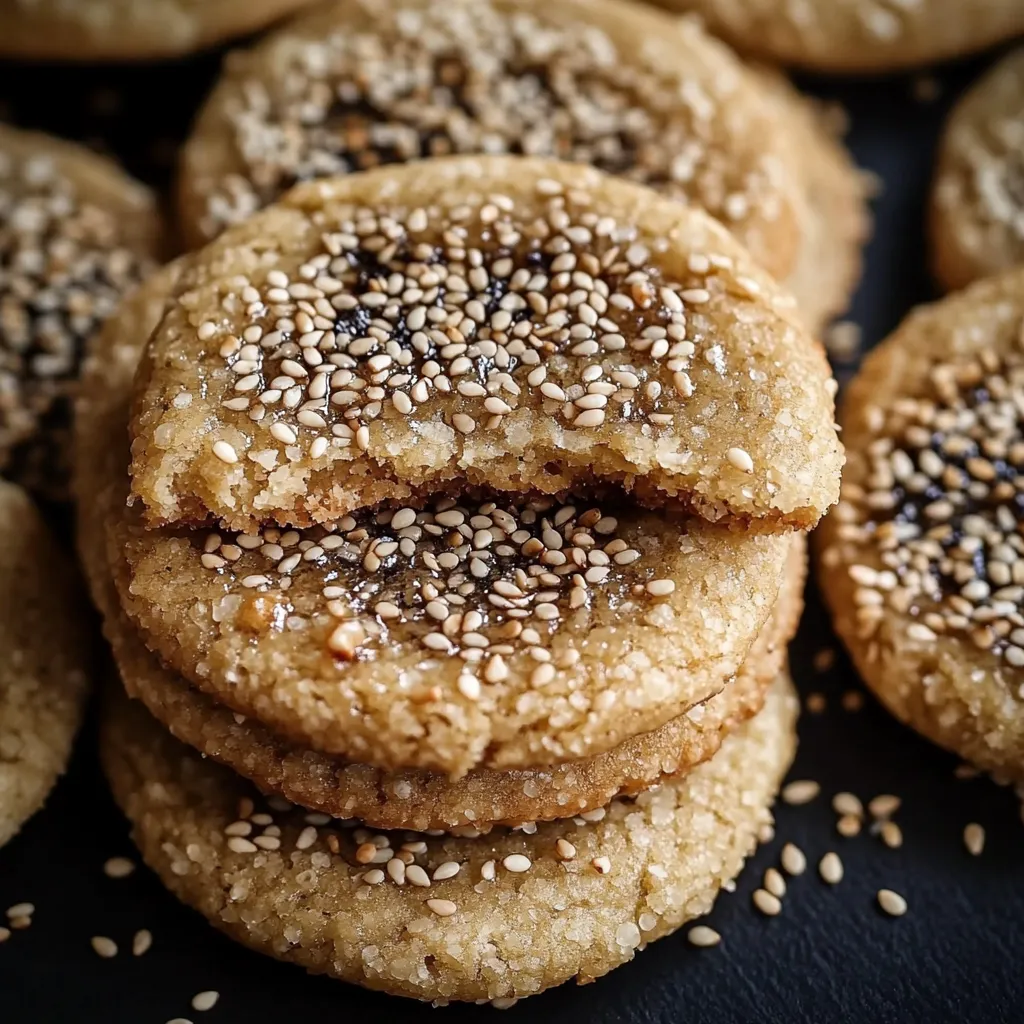 Biscuits au Sucre Brun et Sésame Grillé