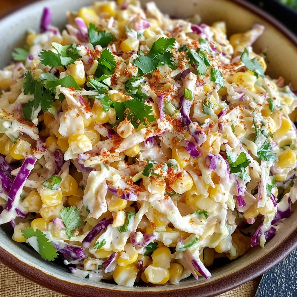 Délicieuse Salade de Chou et Maïs façon Mexique