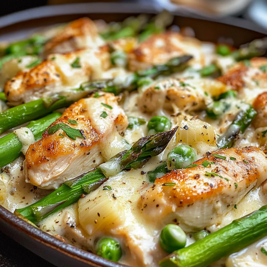 Savoureux Poulet César Asperges