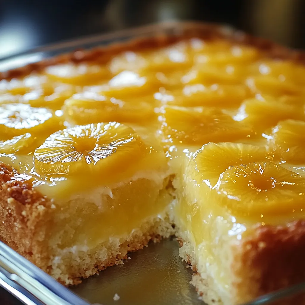 gâteau moelleux à l'ananas : un dessert juteux et parfumé