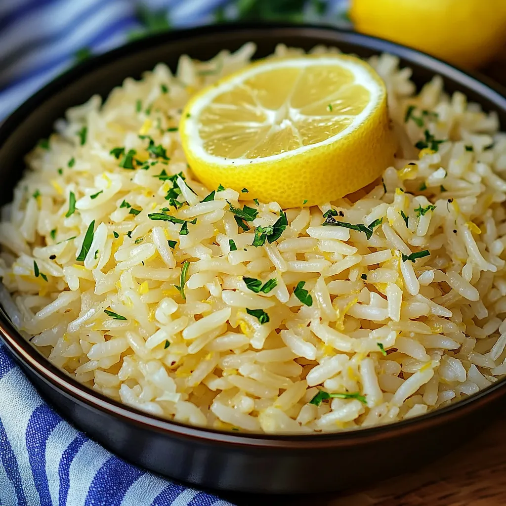 Riz Grec au Citron | Facile et Gourmand