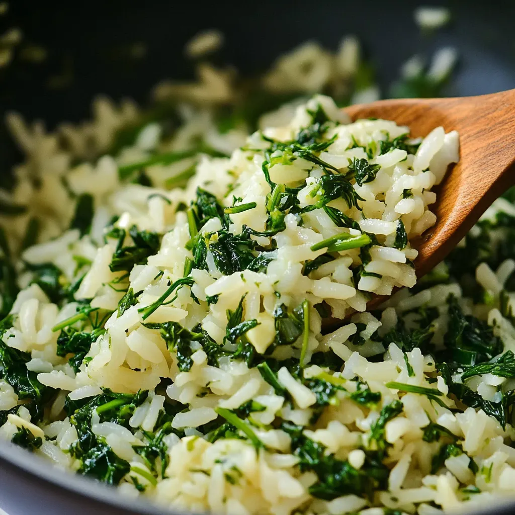 Savoureux Riz Épinards