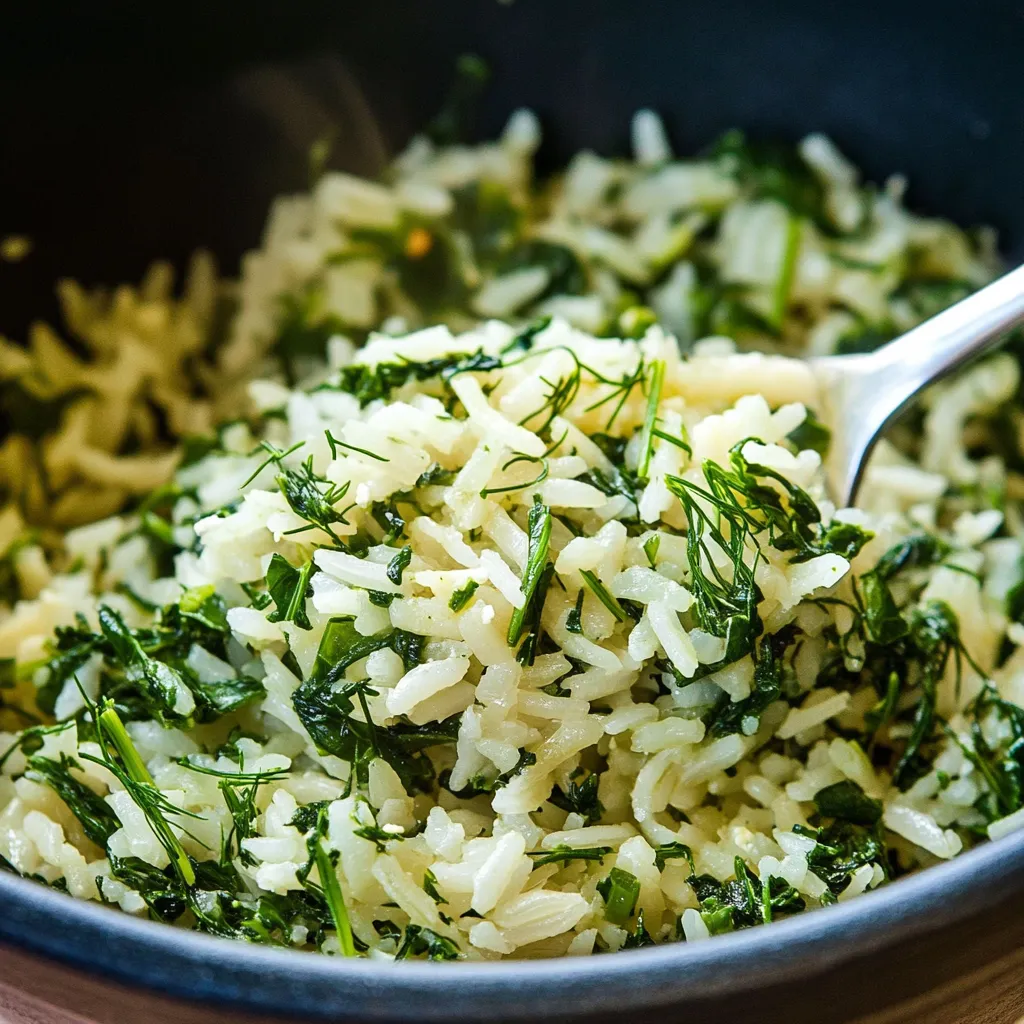Riz épinards festif végétarien facile