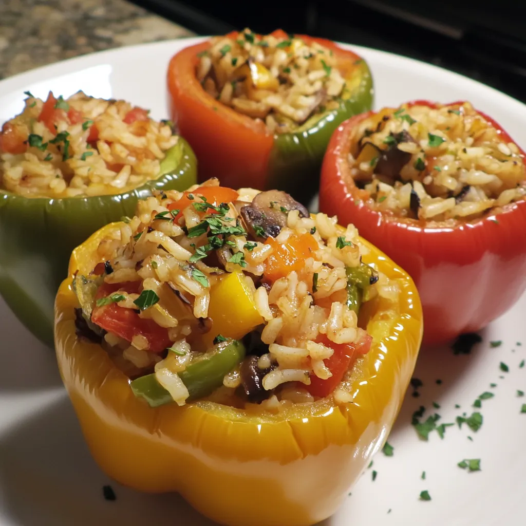 Poivrons Farcis au Riz