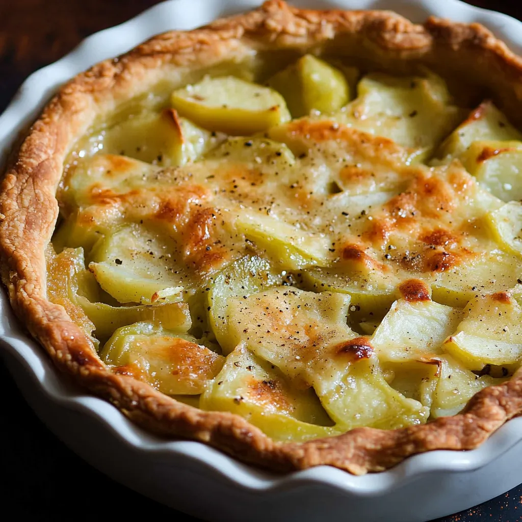 Tarte Dorée aux Poireaux